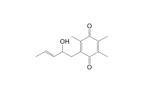 (E)-2-(2-Hydroxypent-3-enyl)-3,5,6-trimethyl[1.4]benzoquinone
