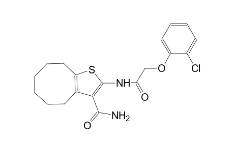2-{[(2-chlorophenoxy)acetyl]amino}-4,5,6,7,8,9-hexahydrocycloocta[b]thiophene-3-carboxamide