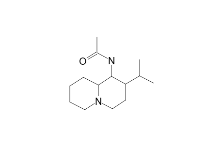 (1rs,2rs,9Asr)-1-acetamido-2-isopropylquinolizidine