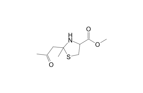 Methyl 2-methyl-2-(acetylmethyl)thiazolidine-4-carboxylate