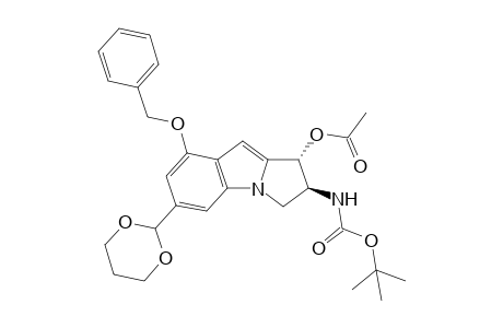 (1R,2S)-1-Acetoxy-8-benzyloxy-2-(tert-butyloxycarbonylamino)-6-(1,3-dioxan-2-yl)-2,3-dihydro-1H-pyrrolo[1,2-a]indole