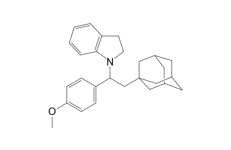 1-[2-(1-adamantyl)-1-(4-methoxyphenyl)ethyl]indoline