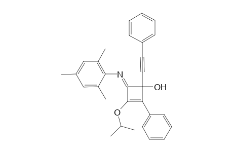 3-Isopropoxy-4-(2,4,6-trimethylphenyl)imino-2-phenyl-1-phenylethynylcyclobut-2-en-1-one