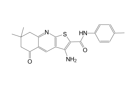 thieno[2,3-b]quinoline-2-carboxamide, 3-amino-5,6,7,8-tetrahydro-7,7-dimethyl-N-(4-methylphenyl)-5-oxo-