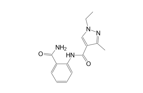 N-[2-(aminocarbonyl)phenyl]-1-ethyl-3-methyl-1H-pyrazole-4-carboxamide