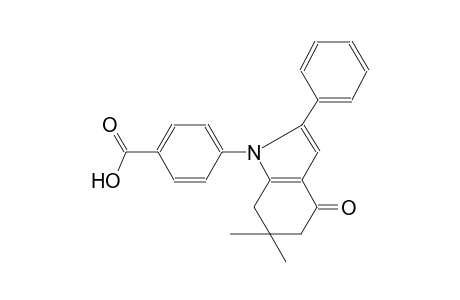 4-(6,6-dimethyl-4-oxo-2-phenyl-4,5,6,7-tetrahydro-1H-indol-1-yl)benzoic acid