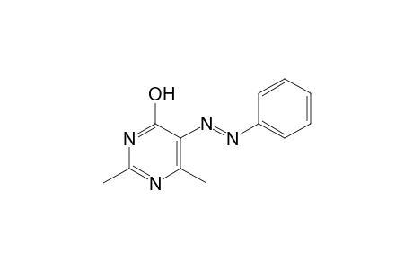 4-Pyrimidinol, 2,6-dimethyl-5-phenylazo-