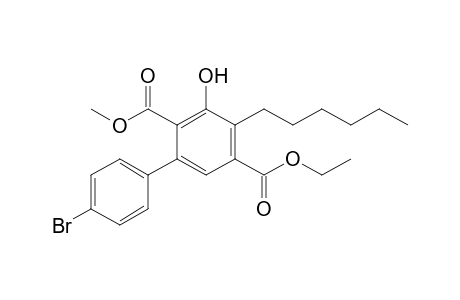 5-Ethyl 2-Methyl 4'-Bromo-4-hexyl-3-hydroxybiphenyl-2,5-dicarboxylate