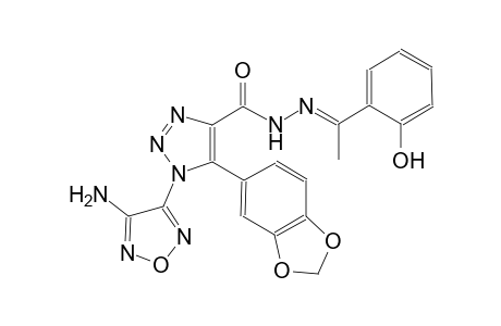 1-(4-amino-1,2,5-oxadiazol-3-yl)-5-(1,3-benzodioxol-5-yl)-N'-[(E)-1-(2-hydroxyphenyl)ethylidene]-1H-1,2,3-triazole-4-carbohydrazide