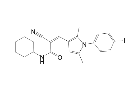 (2Z)-2-cyano-N-cyclohexyl-3-[1-(4-iodophenyl)-2,5-dimethyl-1H-pyrrol-3-yl]-2-propenamide