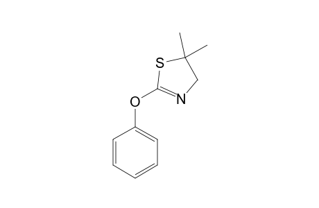 5,5-DIMETHYL-2-PHENYLOXY-4,5-DIHYDRO-1H-THIAZOLE