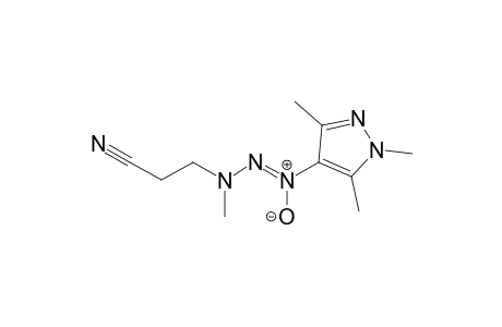 N(1)-(2",3",5"-Trimethylpyrazol-4"-yl)-3-(2'-cyanoethyl)-3-methyltriazene-1-oxide