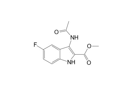1H-Indole-2-carboxylic acid, 3-acetylamino-5-fluoro-, methyl ester