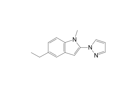 5-Ethyl-1-methyl-2-(1H-pyrazol-1-yl)-1H-indole