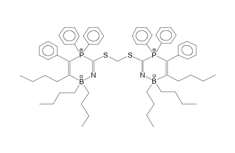 BIS(2,2,3-TRIBUTYL-4,5,5-TRIPHENYL-1-AZA-5-PHOSPHONIA-2-BORATACYCLOHEXA-3,6-DIENE-6-THIO)METHANE