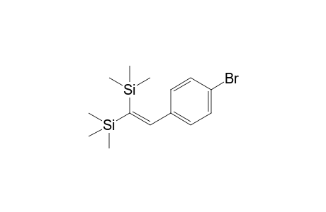 2-(4-Bromophenyl)-1,1-bis(trimethylsilyl)ethene
