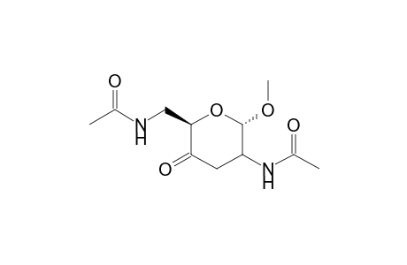 .alpha.-D-erythro-Hexopyranosid-4-ulose, methyl 2,6-bis(acetylamino)-2,3,6-trideoxy-