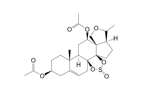 3,12-DIACETYL-18,20-EPOXY-PREGN-5-ENE-3-BETA,8-BETA,12-BETA,14-BETA-TETROL-8,14-SULFITE