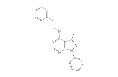 3-METHYL-1-PHENYL-N-(2-PHENYLETHYL)-1H-PYRAZOLO-[3,4-D]-PYRIMIDIN-4-AMINE