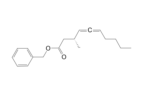 Benzyl[S(a), R]-3-methyldeca-4,5-dienoate