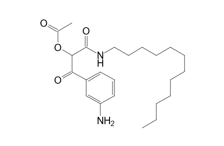 Benzenepropanamide, .alpha.-(acetyloxy)-3-amino-N-dodecyl-.beta.-oxo-