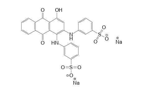 1-Hydroxy-2(od.3)-sulfoanilino-4-sulfoanilinoanthrachinon