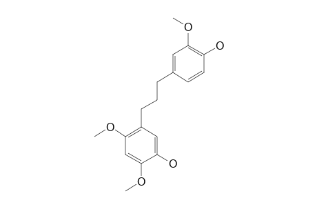 GRIFFITHANE_F;1-(5-HYDROXY-2,4-DIMETHOXYPHENYL)-3-(4-HYDROXY-3-METHOXYPHENYL)-PROPANE