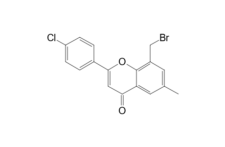8-BROMOMETHYL-2-(4'-CHLOROPHENYL)-6-METHYL-4H-1-BENZOPYRAN-4-ONE