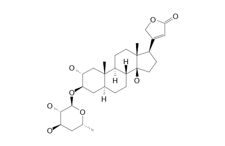 2.alpha.-Hydroxy-uzarigenin-3-(4,6-dideoxy.beta.-D-ribo-hexopyranoside)