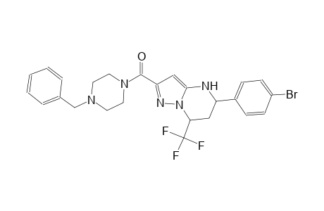 2-[(4-benzyl-1-piperazinyl)carbonyl]-5-(4-bromophenyl)-7-(trifluoromethyl)-4,5,6,7-tetrahydropyrazolo[1,5-a]pyrimidine