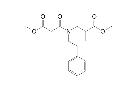 Methyl 2-methyl-3-[N-(1-oxo-2-methoxycarbonylethyl)-N-(phenethyl)amino]propionate