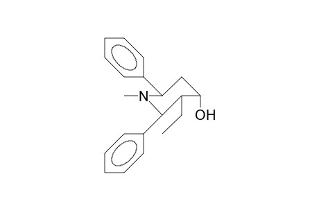 1-Aza-1-methyl-2E,6E-diphenyl-3E-ethyl-4a-cyclohexanol