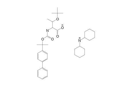 L-3-tert-BUTOXY-2-(CARBOXYAMINO)BUTYRIC ACID, N-(alpha,alpha-DIMETHYL-p-PHENYLBENZYL) ESTER, COMPOUND WITH DICYCLOHEXYLAMINE (1:1)
