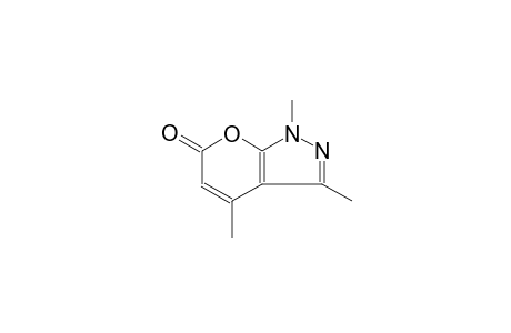 pyrano[2,3-c]pyrazol-6(1H)-one, 1,3,4-trimethyl-