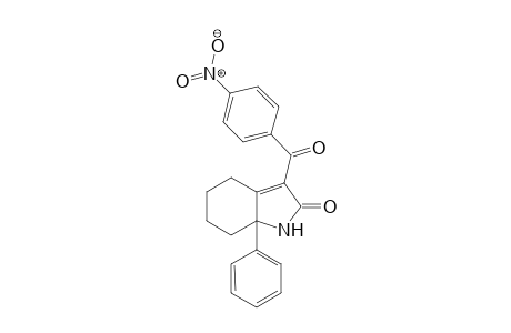 3-(4-Nitrobenzoyl)-7a-phenyl-1,4,5,6,7,7a-hexahydro-2H-indol-2-one