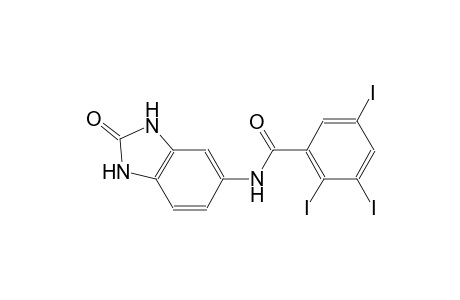 2,3,5-triiodo-N-(2-oxo-2,3-dihydro-1H-benzimidazol-5-yl)benzamide