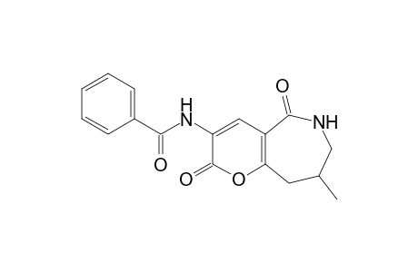 N-(8-Methyl-2,5-dioxo-2,5,6,7,8,9-hexahydropyrano[3,2-c]azepin-3-yl)benzamide