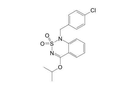 1-[(4-CHLOROPHENYL)METHYL]-4-ISOPROPYLOXY)-2,1,3-BENZOTHIADIAZINE-2,2-DIOXIDE