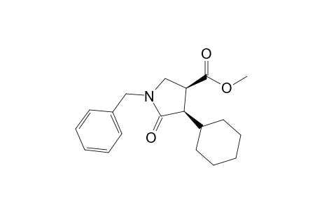 (3S,4R)-1-benzyl-4-cyclohexyl-5-keto-pyrrolidine-3-carboxylic acid methyl ester