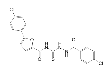 N-{[2-(4-chlorobenzoyl)hydrazino]carbothioyl}-5-(4-chlorophenyl)-2-furamide