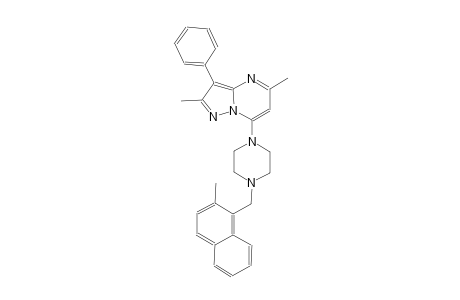 2,5-dimethyl-7-{4-[(2-methyl-1-naphthyl)methyl]-1-piperazinyl}-3-phenylpyrazolo[1,5-a]pyrimidine