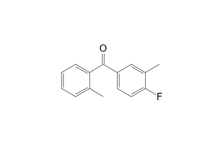 (4-fluoranyl-3-methyl-phenyl)-(2-methylphenyl)methanone
