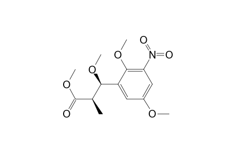 Benzenepropanoic acid, .beta.,2,5-trimethoxy-.alpha.-methyl-3-nitro-, methyl ester, [R-(R*,R*)]-
