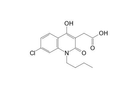 1-butyl -7-chloro-1,2-dihydro-4-hydroxy-2-oxo-3-quinolineacetic acid