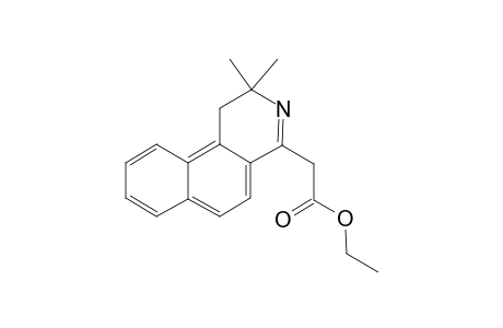 (2,2-Dimethyl-1,2-dihydro-benzo[f]isoquinolin-4-yl)-acetic acid ethyl ester