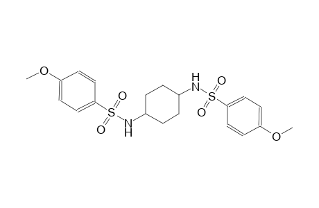 4-methoxy-N-(4-{[(4-methoxyphenyl)sulfonyl]amino}cyclohexyl)benzenesulfonamide
