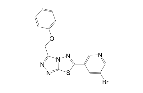 [1,2,4]triazolo[3,4-b][1,3,4]thiadiazole, 6-(5-bromo-3-pyridinyl)-3-(phenoxymethyl)-