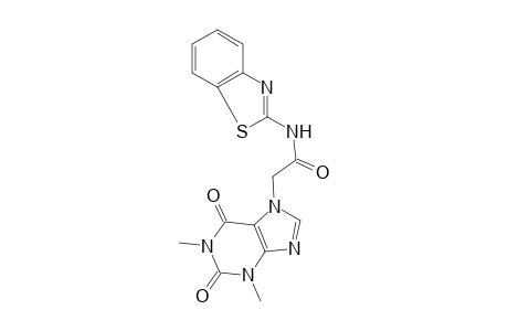 Acetamide, N-benzothiazol-2-yl-2-(1,3-dimethyl-2,6-dioxo-1,2,3,6-tetrahydropurin-7-yl)-