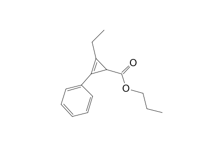 1-Cyclopropene-3-carboxylic acid, 1-phenyl-2-ethyl-, propyl ester