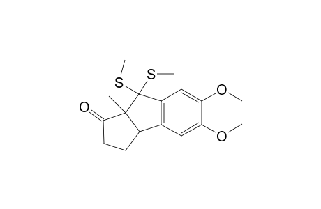 5,6-Dimethoxy-8-dimethylthio-8a-methylcyclopenta[a]inden-1-one